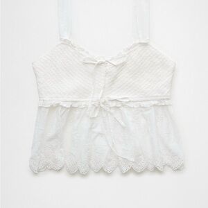 AE SMOCKED BABYDOLL SHIRT